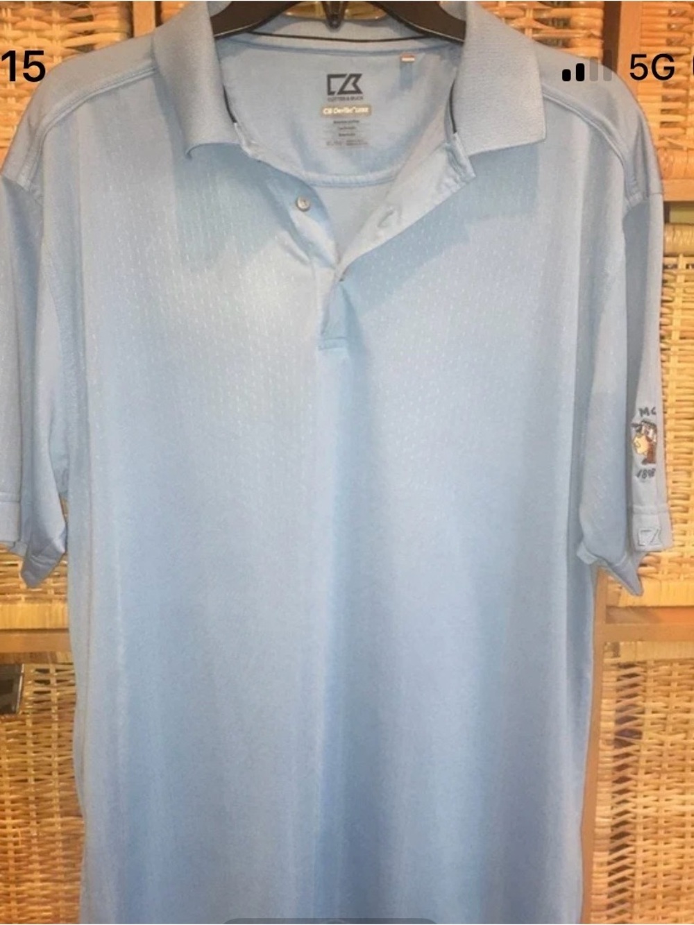 Cutter & Buck Light Blue Short-Sleeve Performance Polo